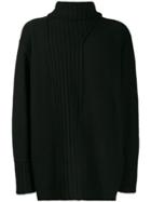 Yohji Yamamoto Oversized Roll-neck Jumper - Black