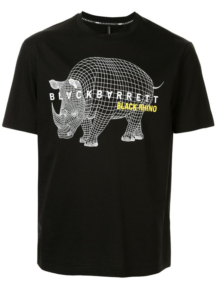 Blackbarrett Rhino Print T-shirt