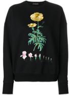 Alexander Mcqueen Floral Embroidered Sweatshirt - Unavailable