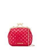 Love Moschino Small Quilted Crossbody Bag - Red