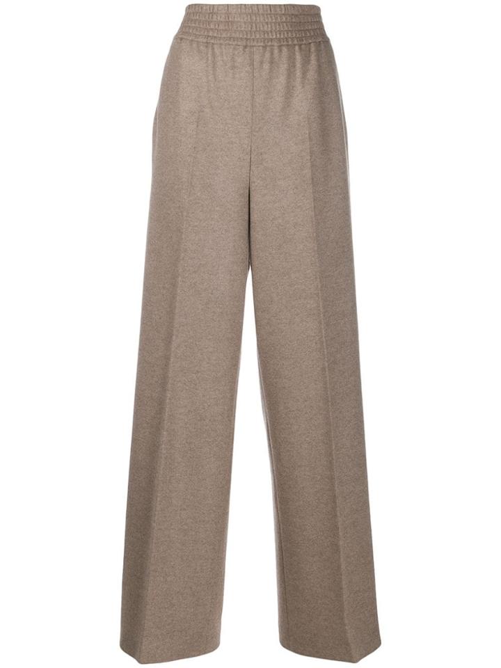 Agnona Wide-leg Trousers - Neutrals