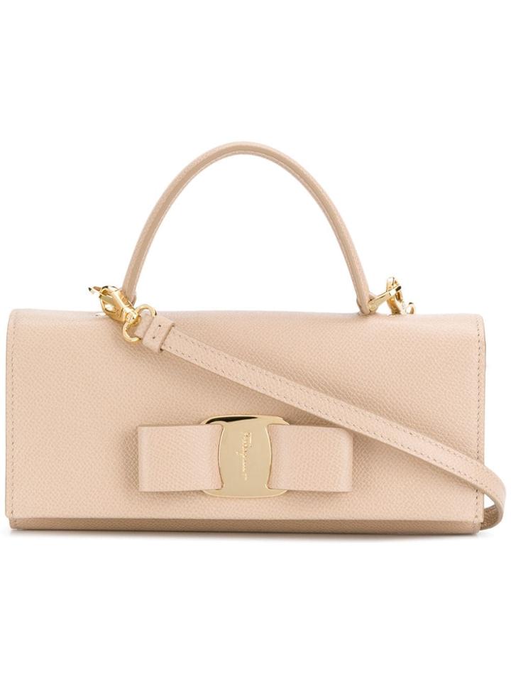 Salvatore Ferragamo Vara Bow Mini Bag - Neutrals
