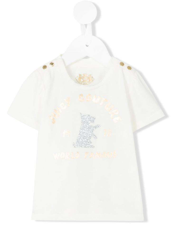 Juicy Couture Kids - Printed T-shirt - Kids - Cotton - 9-12 Mth, White