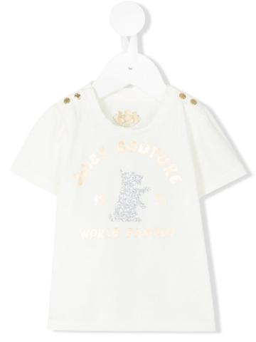 Juicy Couture Kids - Printed T-shirt - Kids - Cotton - 9-12 Mth, White