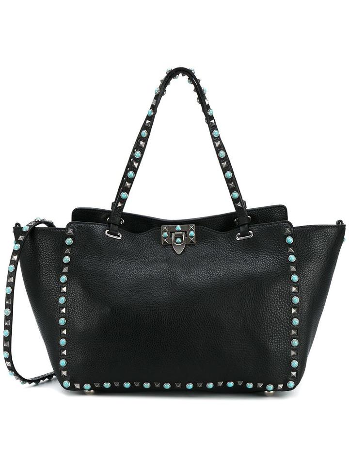 Valentino Valentino Garavani 'rockstud Rolling' Tote, Women's, Black
