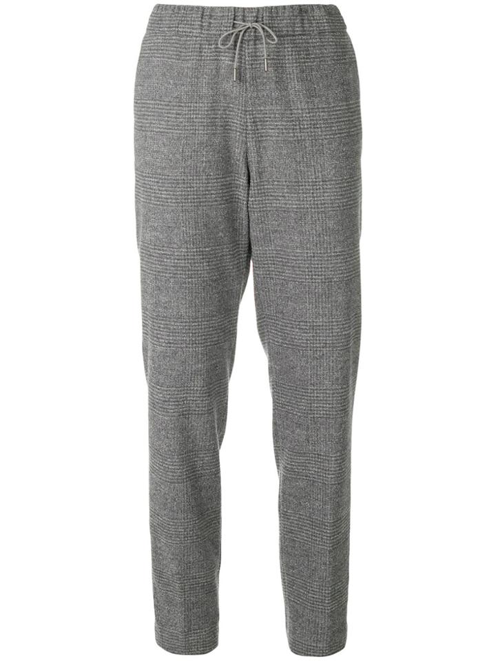 Fabiana Filippi Check Tapered Trousers - Grey