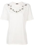 Wandering Embellished Star T-shirt - White
