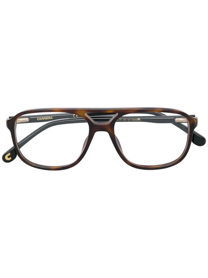Carrera Aviator Shaped Glasses - Brown