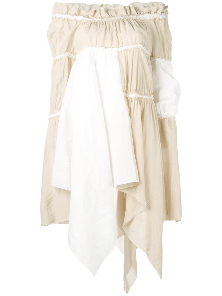 Loewe Draped Tunic, Women's, Size: 36, Nude/neutrals, Viscose/linen/flax