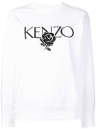 Kenzo Roses Embroidered Sweatshirt - White