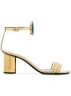 Marco De Vincenzo Embellished Strappy Sandals - Metallic