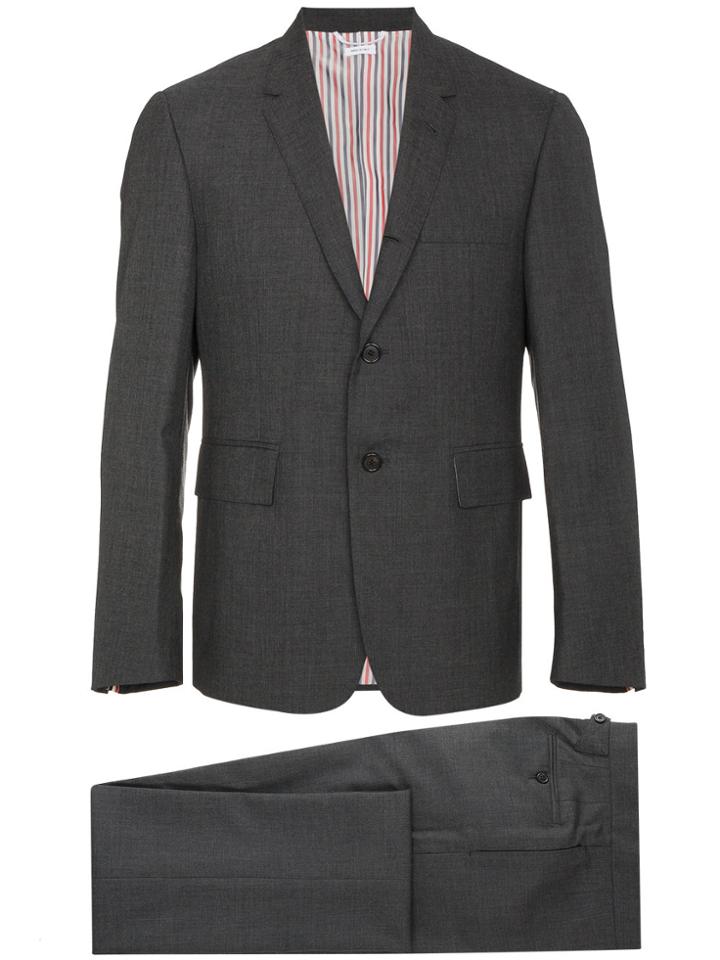 Thom Browne Super 120 Twill Two Piece Suit - Grey