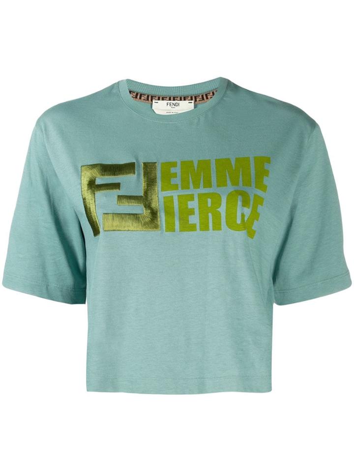 Fendi Femme Fierce T-shirt - Blue