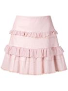 Andrea Bogosian Porto Leather Skirt - Pink