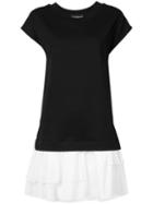 Boutique Moschino - Layered Hem T-shirt Dress - Women - Cotton/rayon - 42, Black, Cotton/rayon