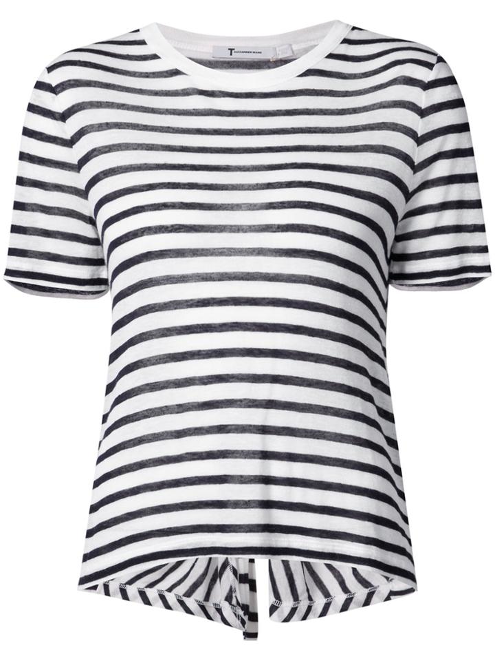 T By Alexander Wang Slub Jersey Breton T-shirt - White