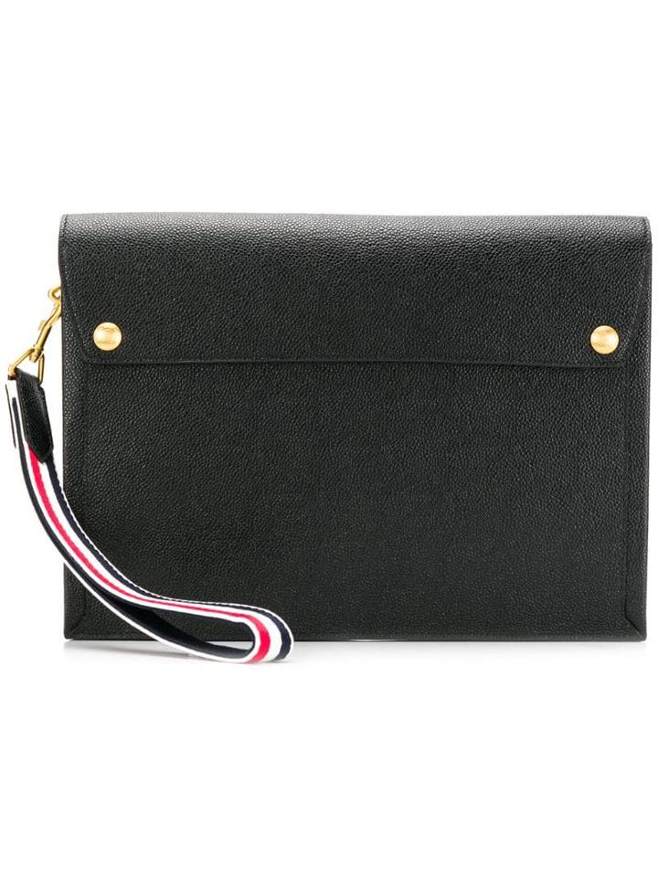 Thom Browne Rwb Twill Large Mail Envelope - Black