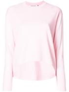 Cédric Charlier Asymmetric Hem Sweater - Pink