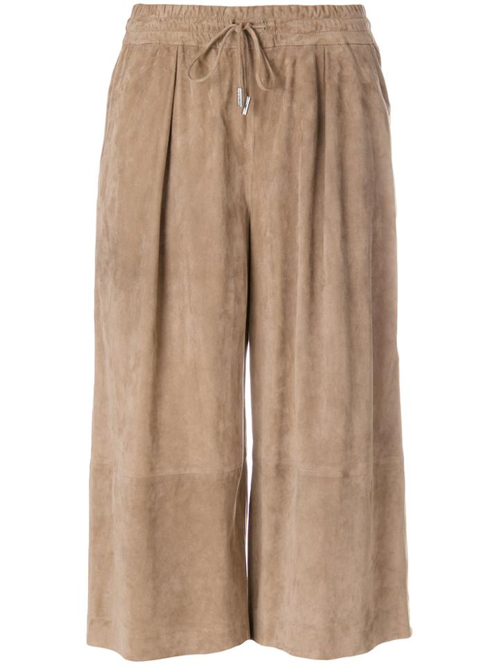Desa 1972 Wide Leg Cropped Trousers - Brown