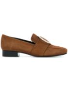 Dorateymur Round Buckle Loafers - Brown