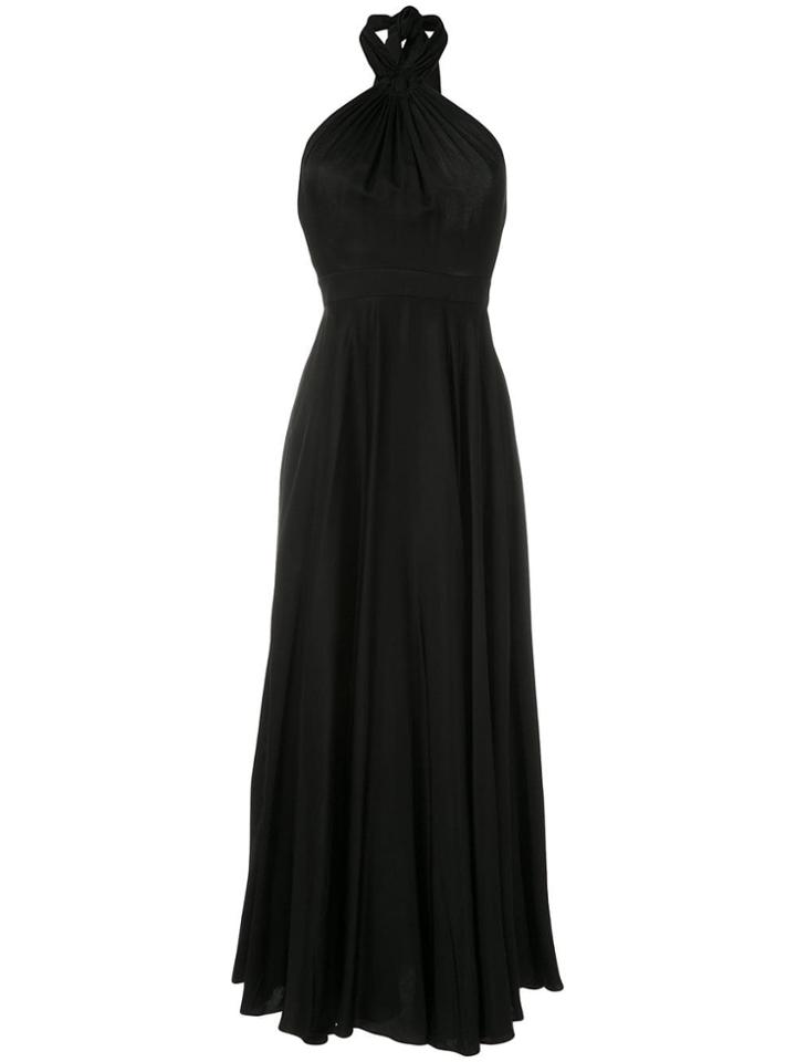 Reinaldo Lourenço Halterneck Midi Dress - Black