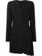 Pinko Pleated Short Dress - Black