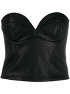 Pinko Fitted Bustier Top - Black