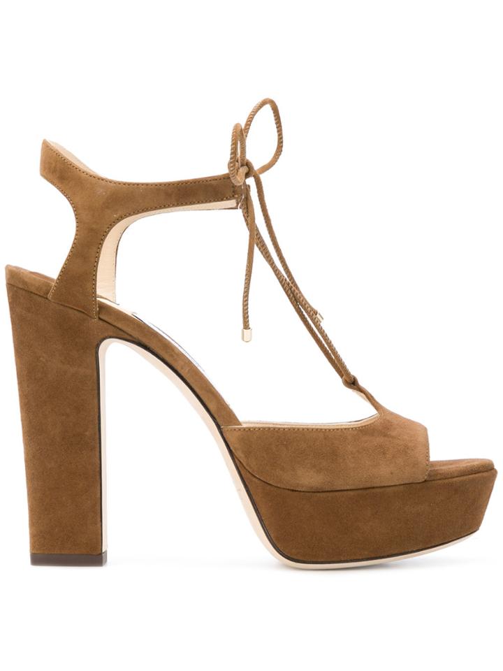 Jimmy Choo Belize 120 Sandals - Brown