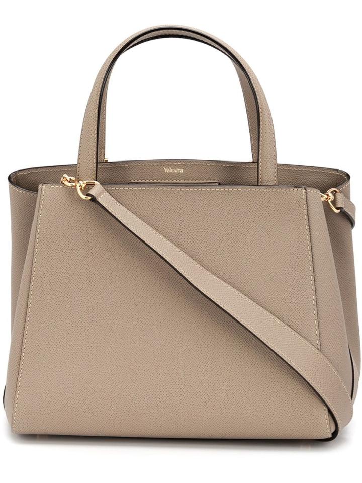 Valextra Medium Shoulder Bag - Brown