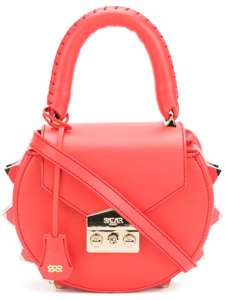 Salar Round Shape Clutch Bag - Yellow & Orange
