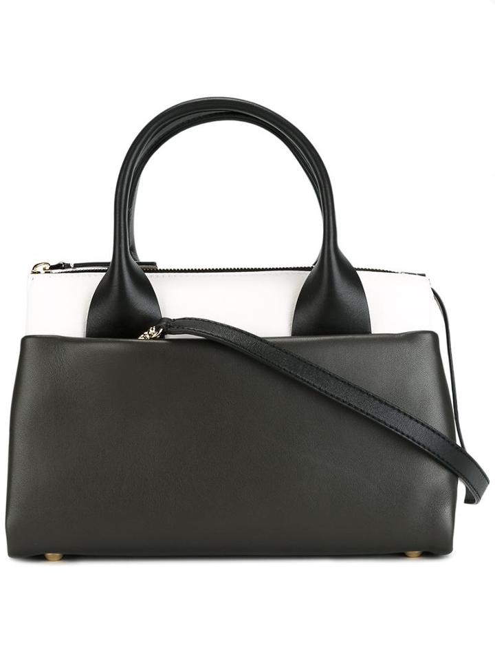 Marni Mini Lilo Tote, Women's, Green, Cotton/lamb Skin/polyester/metal