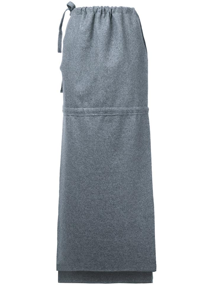 Osakentaro - Maxi Skirt - Women - Wool - M, Grey, Wool
