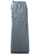 Osakentaro - Maxi Skirt - Women - Wool - M, Grey, Wool