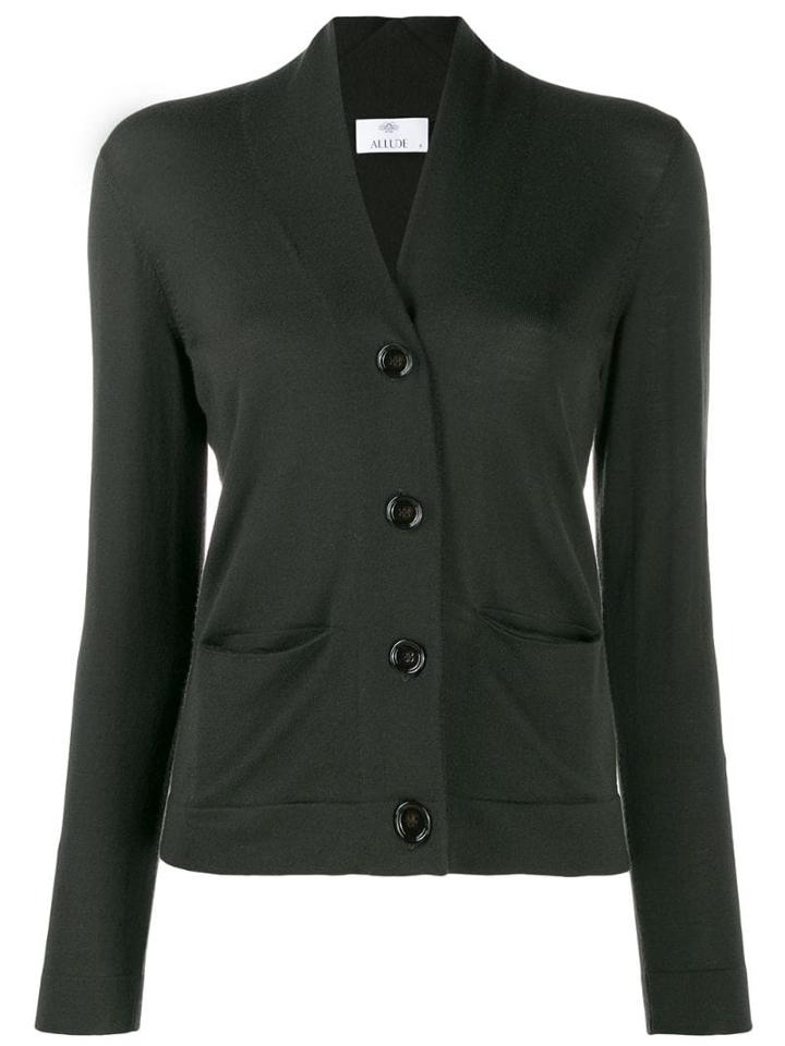 Allude Fine Knit Cardigan - Green