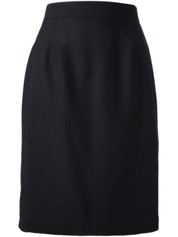 Louis Feraud Vintage High Waisted Skirt - Black