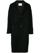 Société Anonyme - Oversized Long Coat - Unisex - Wool - S, Black, Wool