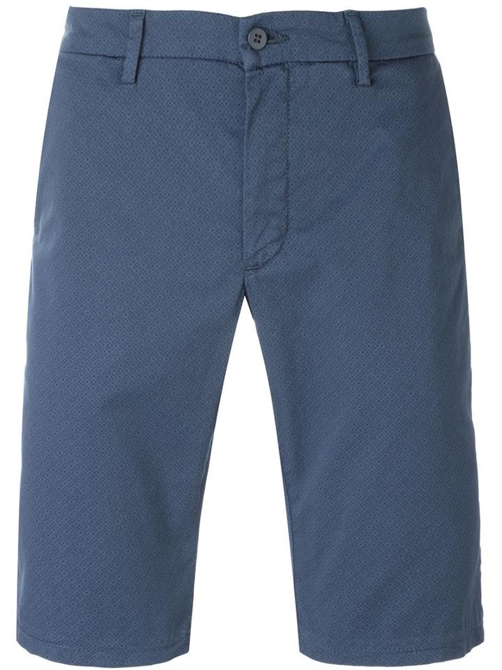 Woolrich Chino Shorts, Men's, Size: 34, Blue, Cotton/spandex/elastane/polyester