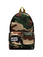 Off-white Green Camouflage Industrial Strap Backpack