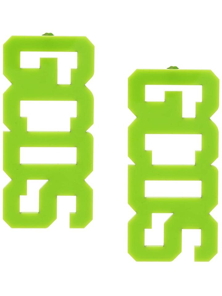 Gcds Logo Earrings - Green