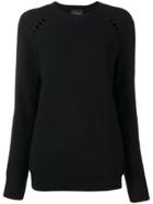 John Richmond Perforated Details Jumper - Black
