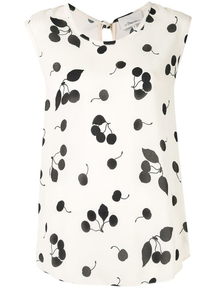 3.1 Phillip Lim Cherry Print Shirt - White