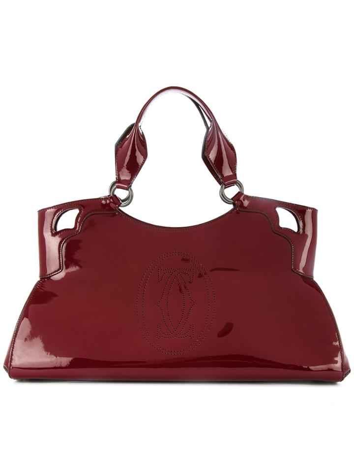 Cartier Vintage Must De Cartier Tote - Red