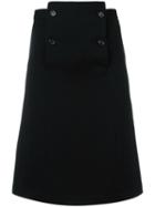 Comme Des Garçons Vintage A-line Knee Length Skirt, Women's, Size: Small, Black