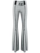 Andrea Bogosian - Wide Leg Trousers - Women - Cotton/polyester - M, Women's, Grey, Cotton/polyester