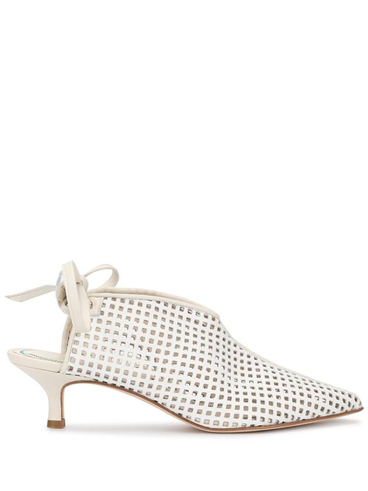 Tibi Pointed Tip Pumps - White