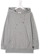 Nununu Hold Detailed Hooded Sweatshirt - Grey