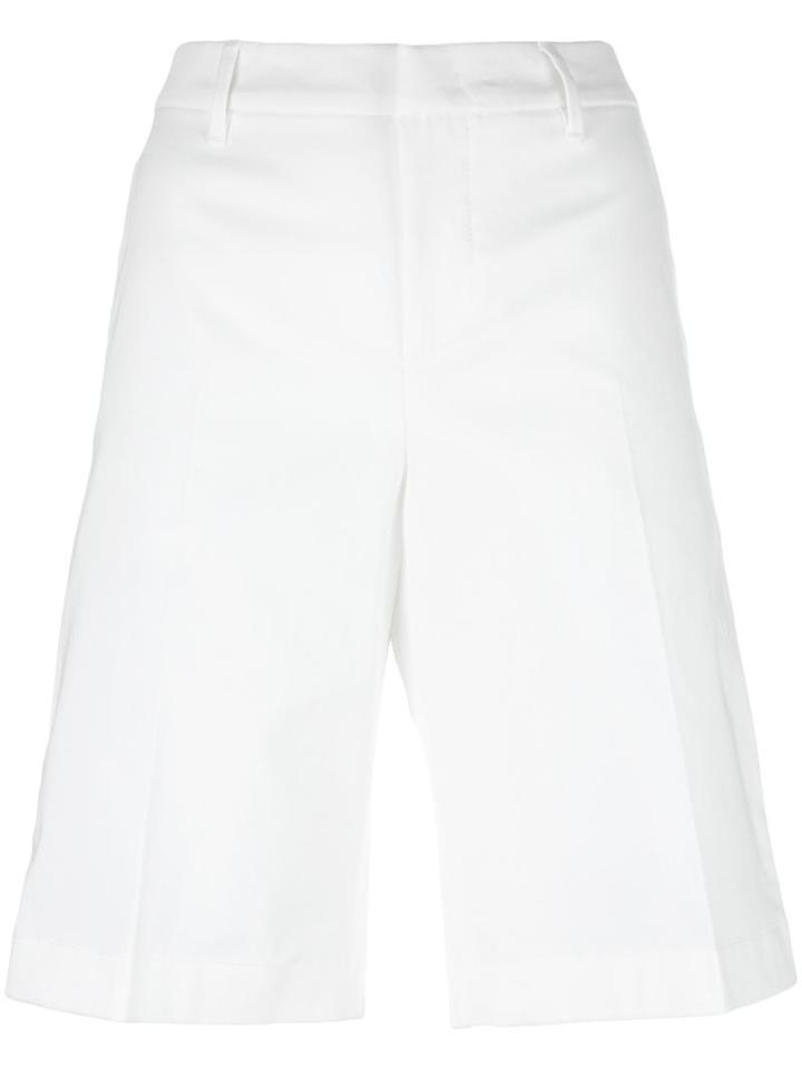 Fay Bermuda Shorts, Women's, Size: 46, White, Cotton/spandex/elastane