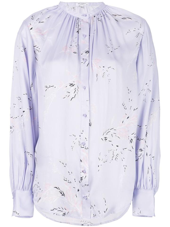 Equipment Floral Print Blouse - Purple