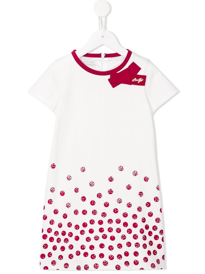 Liu Jo Kids Dots Print Dress, Toddler Girl's, Size: 5 Yrs, White