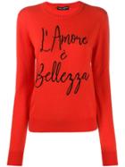 Dolce & Gabbana Intarsia-knit Jumper - Red